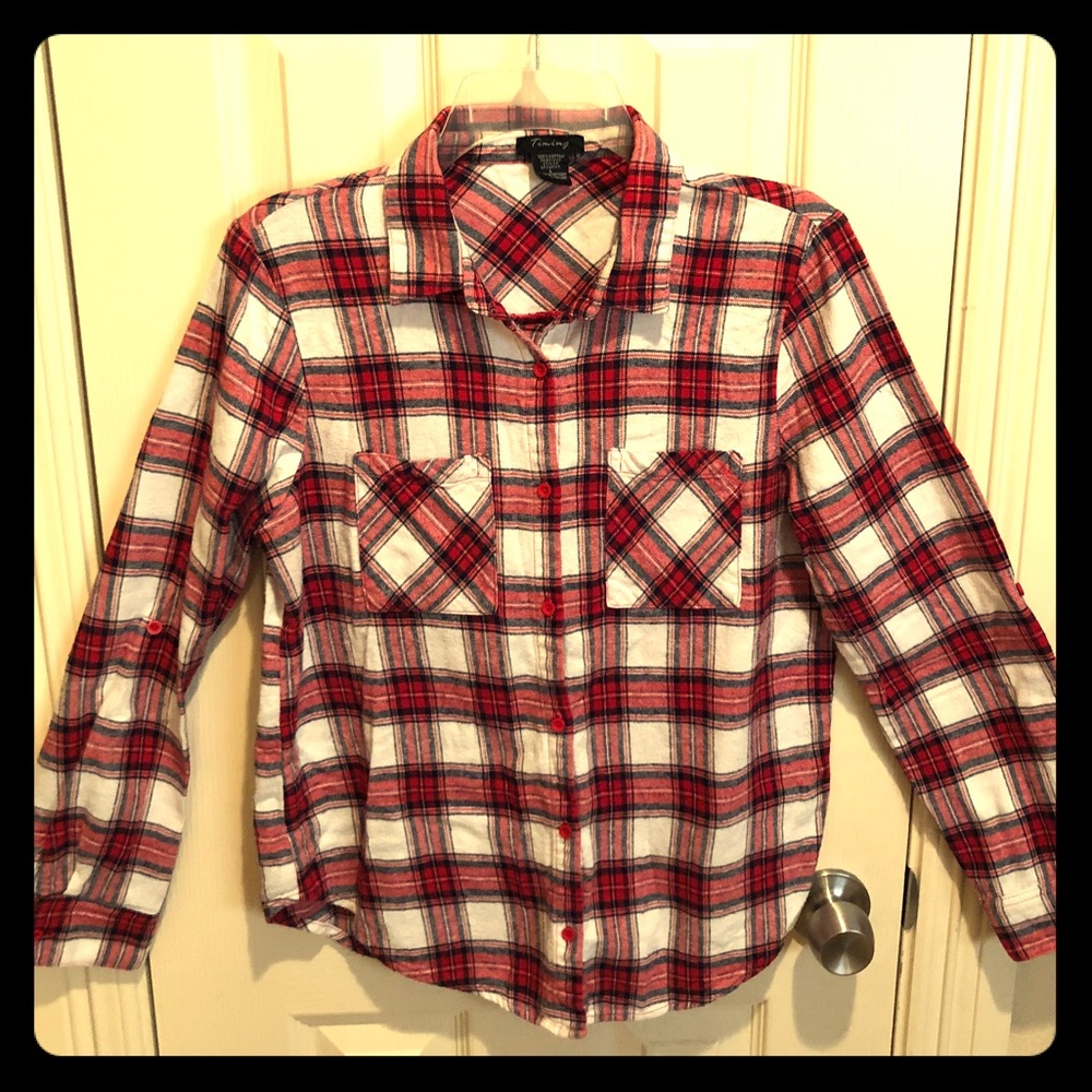 Perfect plaid button down shirt
